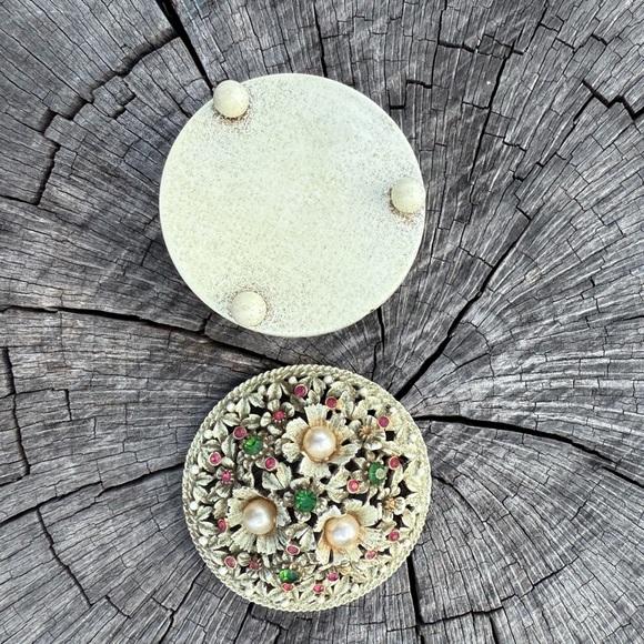 Vintage Florenza Miniature Trinket Box - Picture 4 of 4